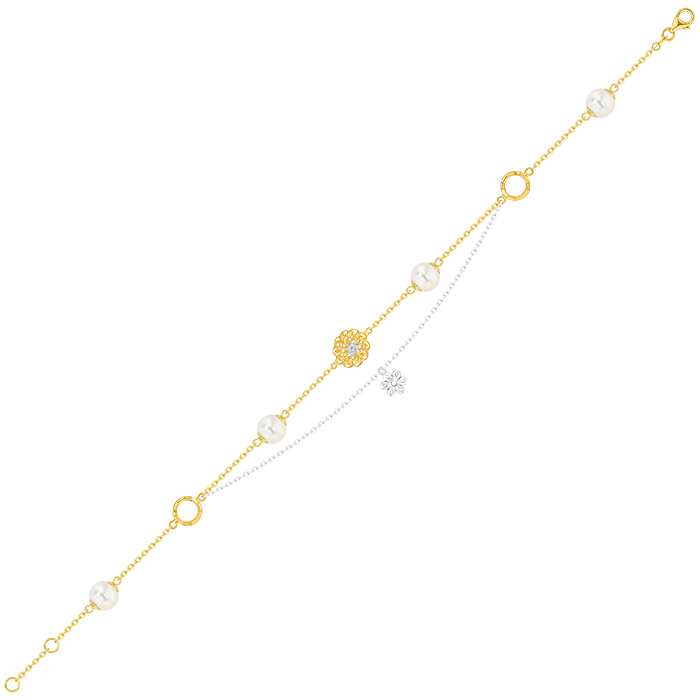 Kiku Trendy Freshwater Pearl Anklet