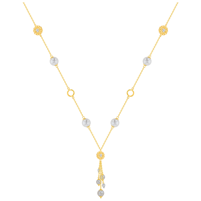 Kiku Trendy Freshwater Pearl Necklace