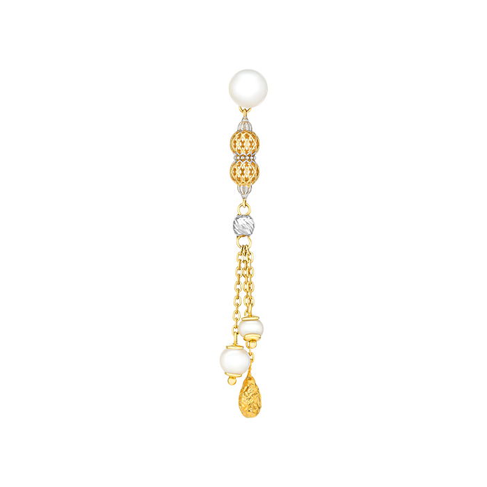 Kiku Trendy Freshwater Pearl Earrings