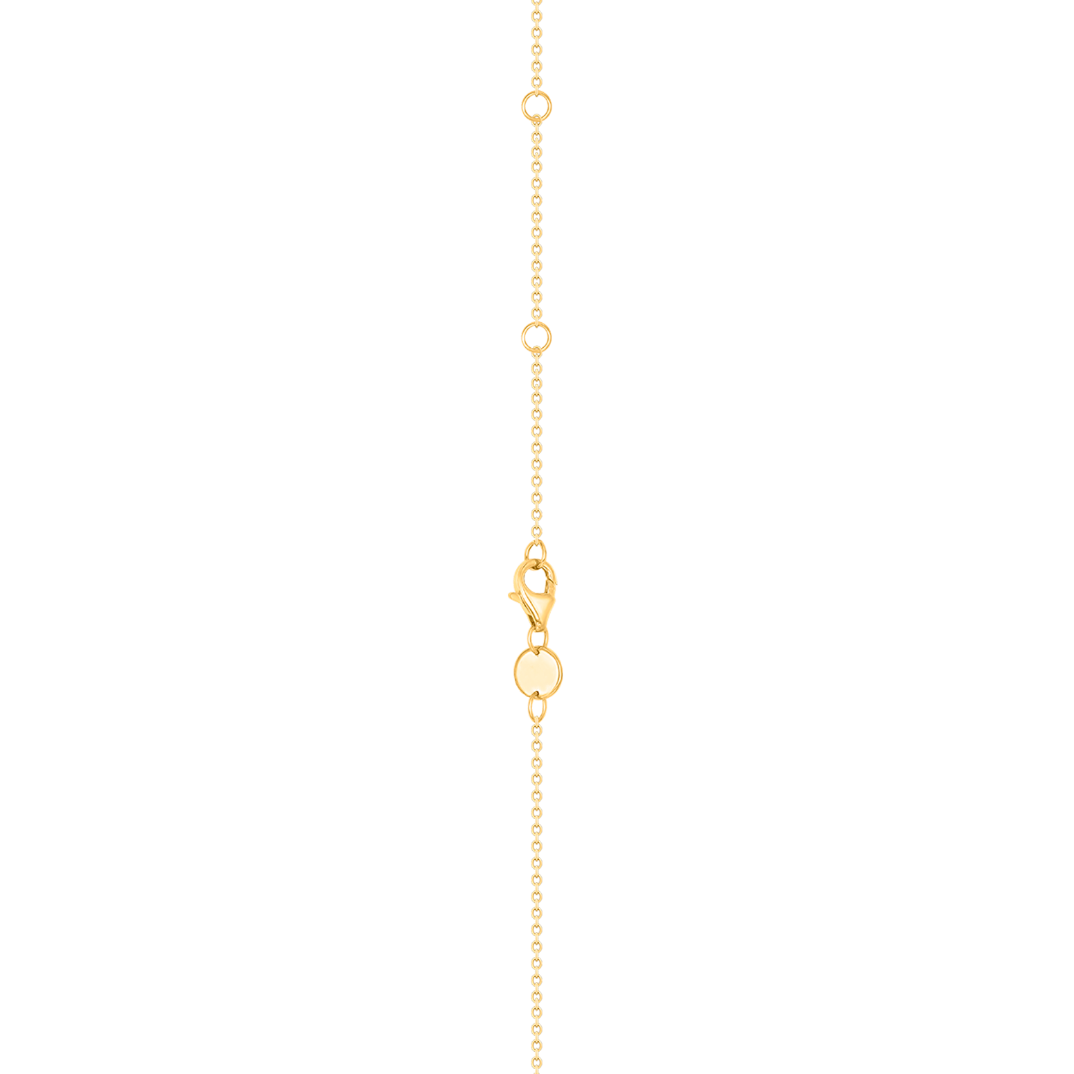Alif Yellow  Gold Necklace